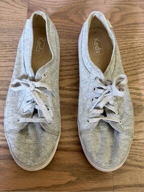 Keds Light Gray Canvas Low-Top Sneakers